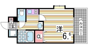 エステムコート新神戸エリタージュの物件間取画像